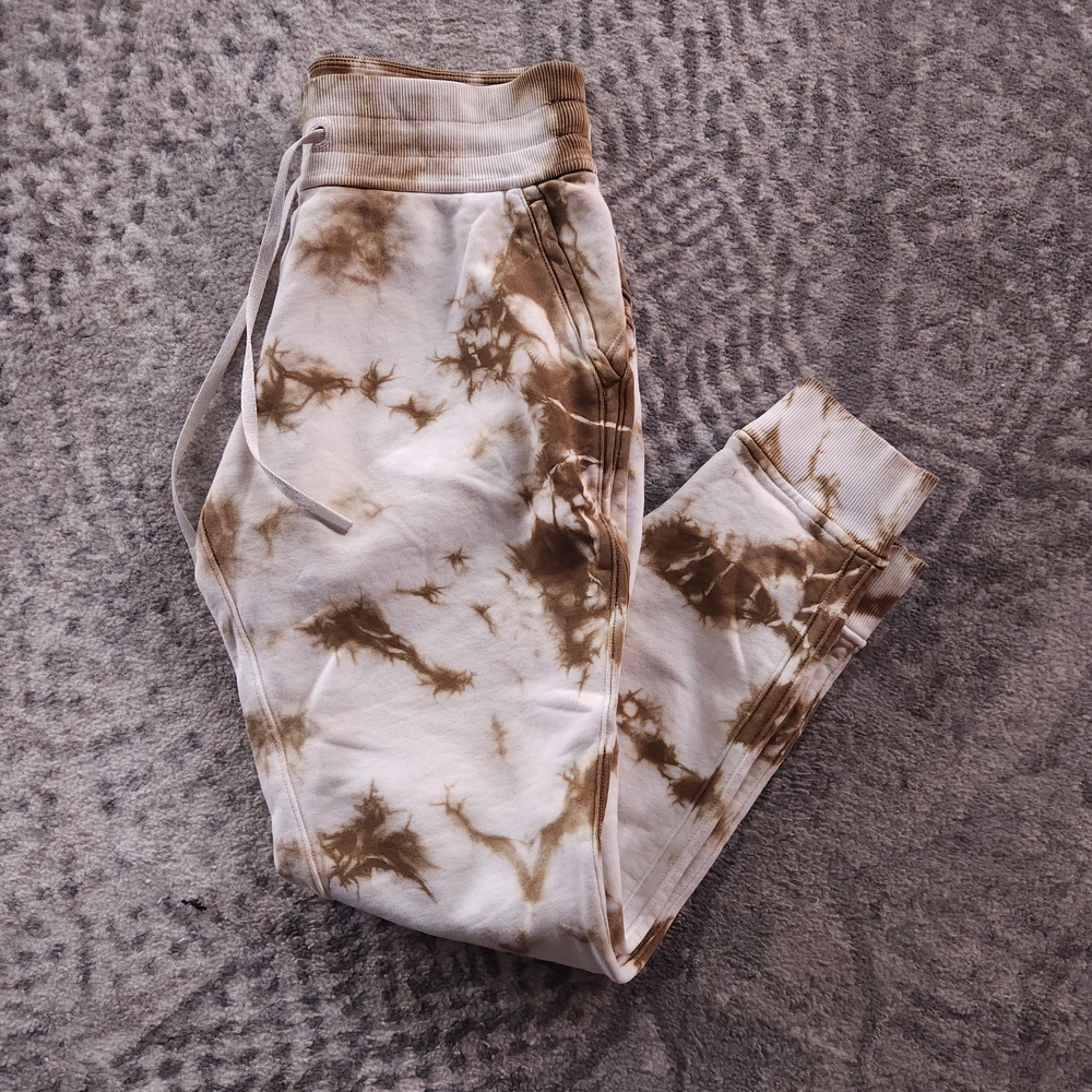 Lululemon Tie Dye Warm Down Jogger  Earth Dye Sand | Size 6